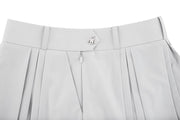 LOGO SNAP PLEATED SKIRT