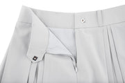 LOGO SNAP PLEATED SKIRT