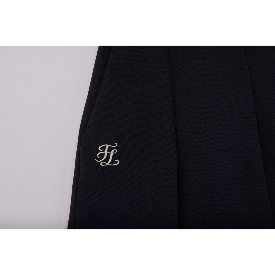 LETTERING JACQUARD PLEATED SKIRT