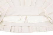 LOGO SNAP PLEATED SKIRT