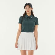 FRONT SHIRRING T-SHIRT