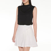 UNBALANCED PLEATED SKIRT