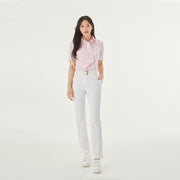 HIGH-WAIST STRETCH BOOTCUT PANTS