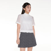 MESH CROP SHORT SLEEVE SET