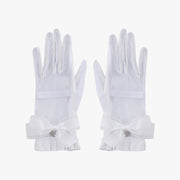 LAMBSKIN LACE RIBBON GLOVES
