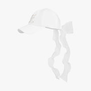 ORGANZA RIBBON LOGO CAP