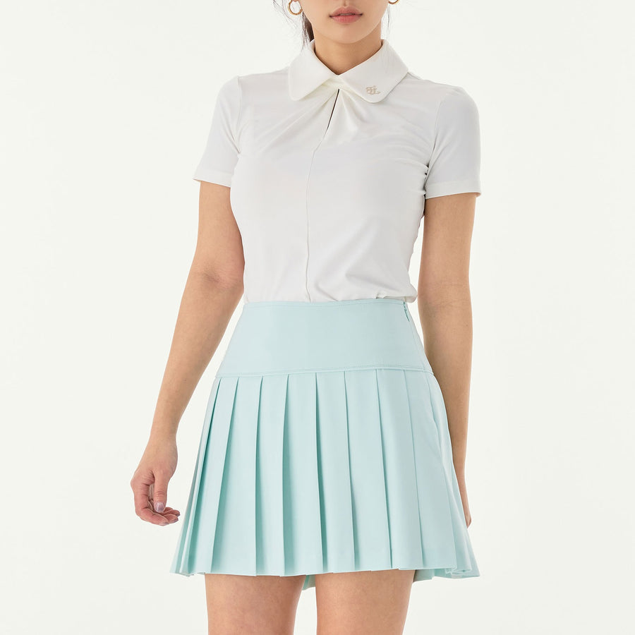 WIDE PERFORMANCE PLEATED SKIRT