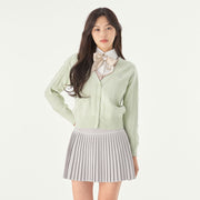DOUBLE LAYER V-NECK CARDIGAN