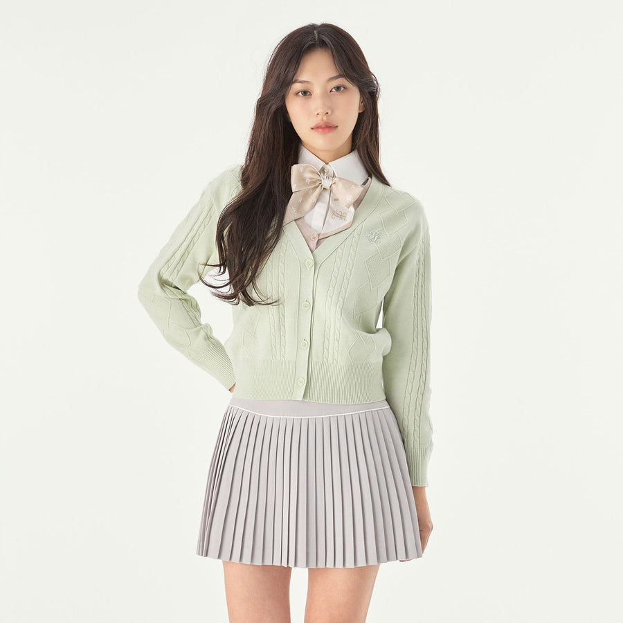 DOUBLE LAYER V-NECK CARDIGAN