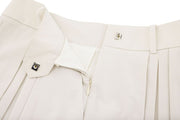 LOGO SNAP PLEATED SKIRT