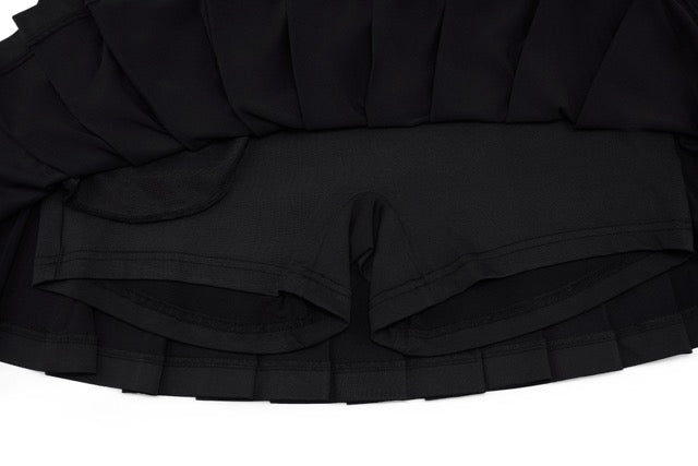 HIGH-WAISTED JERSEY PLEATED SKIRT