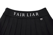HIGH-WAISTED JERSEY PLEATED SKIRT