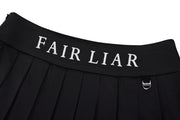 HIGH-WAISTED JERSEY PLEATED SKIRT