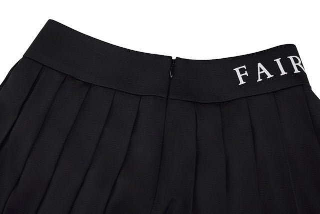 HIGH-WAISTED JERSEY PLEATED SKIRT