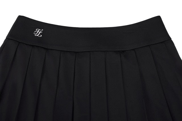 HIGH-WAISTED JERSEY PLEATED SKIRT