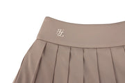 HIGH-WAISTED JERSEY PLEATED SKIRT