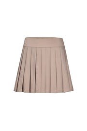 HIGH-WAISTED JERSEY PLEATED SKIRT