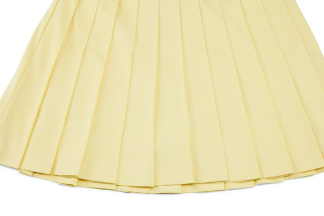 HIGH-WAISTED JERSEY PLEATED SKIRT