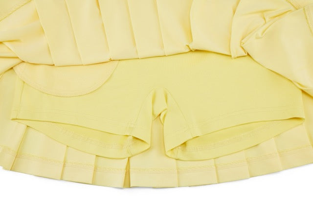 HIGH-WAISTED JERSEY PLEATED SKIRT
