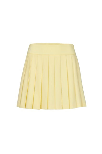 HIGH-WAISTED JERSEY PLEATED SKIRT