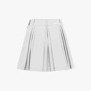 LOGO SNAP PLEATED SKIRT