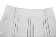 LOGO SNAP PLEATED SKIRT
